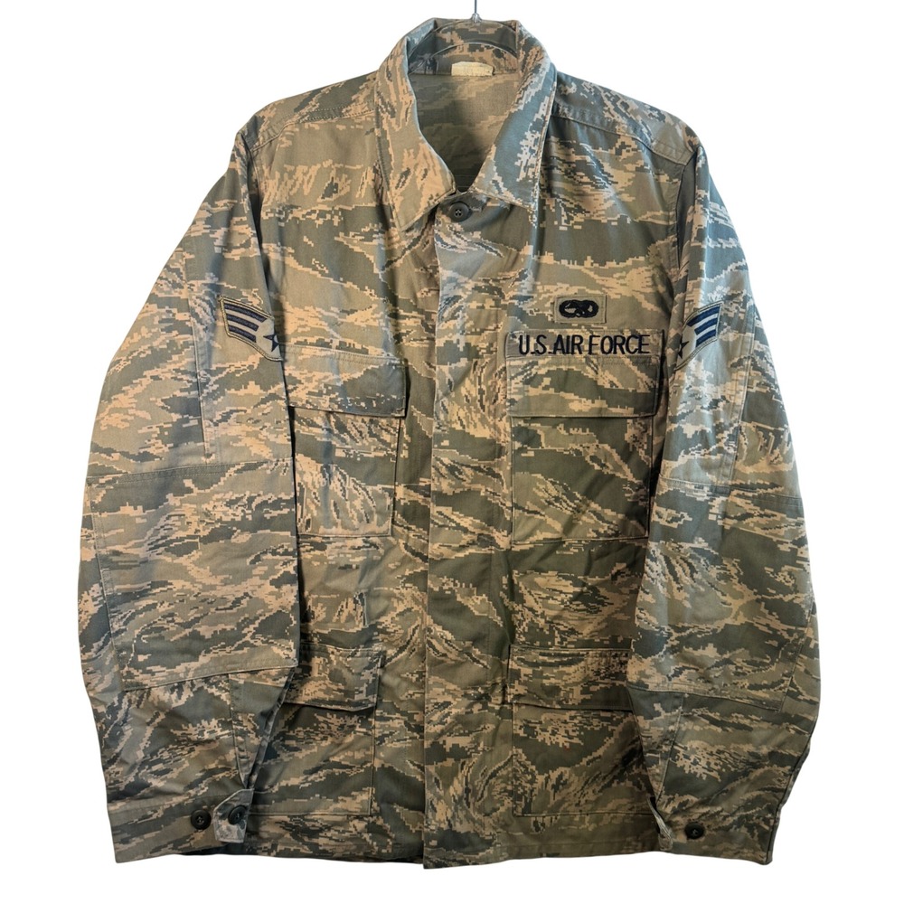 US Air Force Utility Jacket Digital Tiger Stripe Camo Military Coat Mens M DSCP